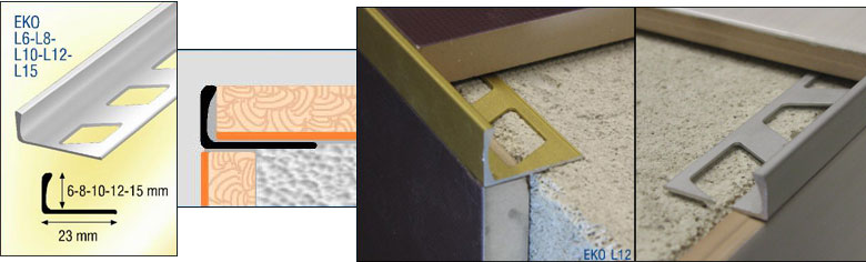 Metal tile trim-straight edge tile trim moulding