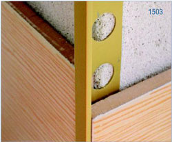 metal tile trim profile gold matt